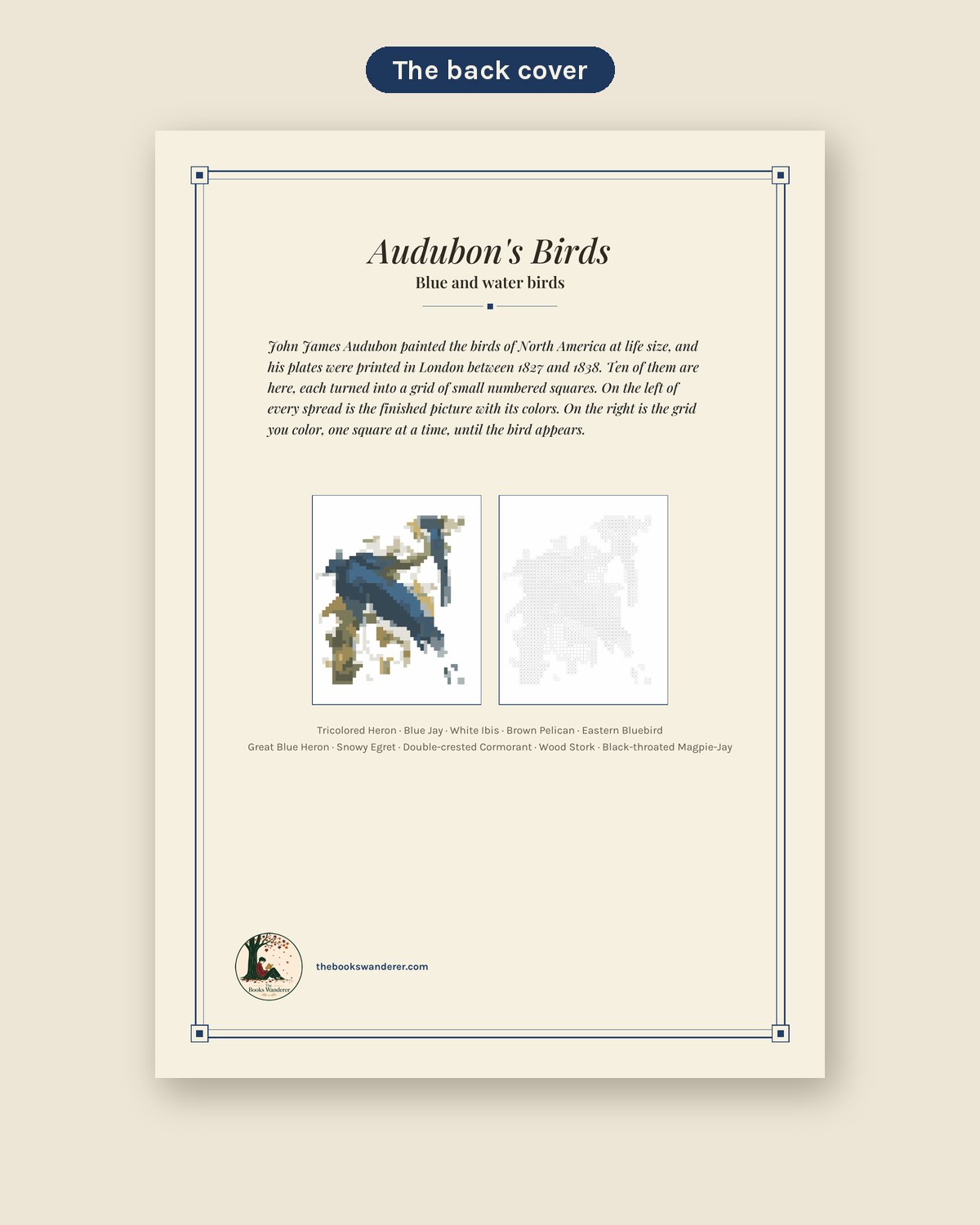 Audubon's Birds Vol. II, Blue and Water Birds: Color by Number Book (Printed Paperback) lifestyle photo 4