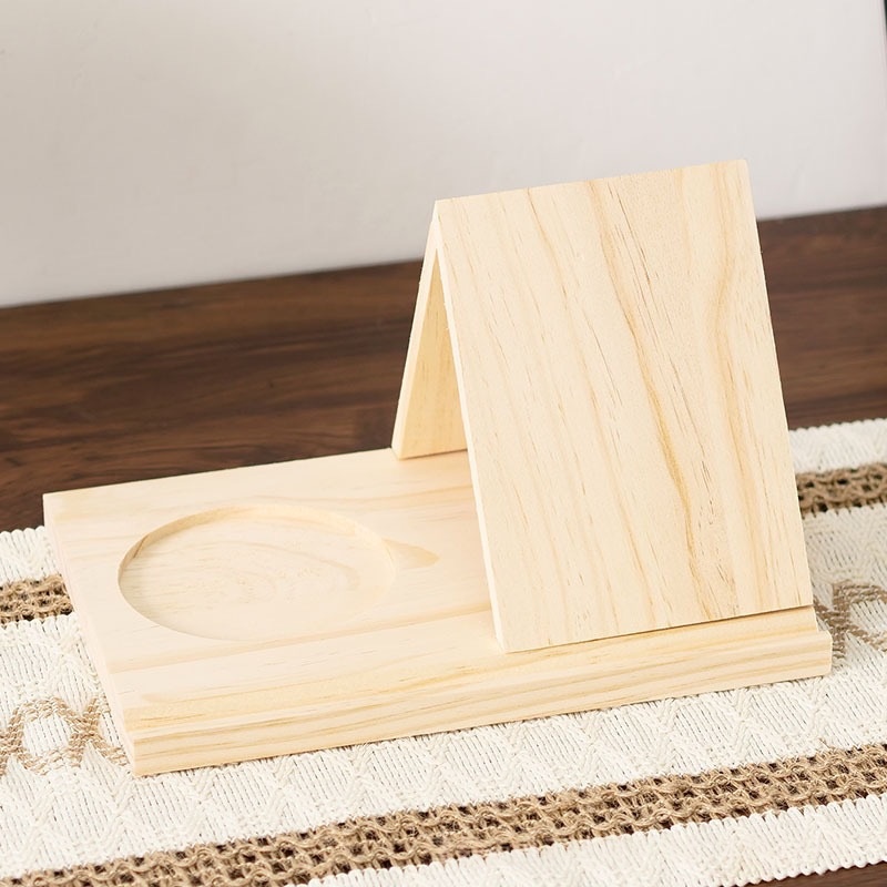 The Bedside Book Rest — Natural Wood
