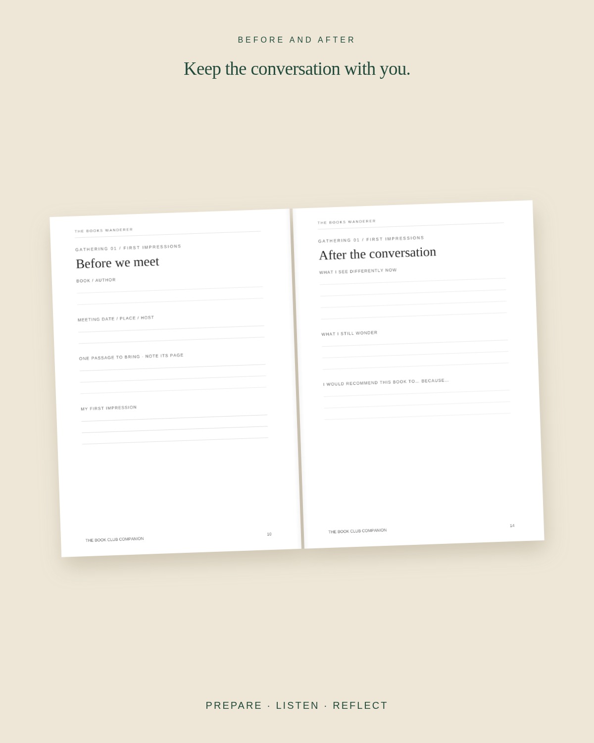 The Book Club Companion — An Undated Journal for Twelve Gatherings lifestyle photo 3