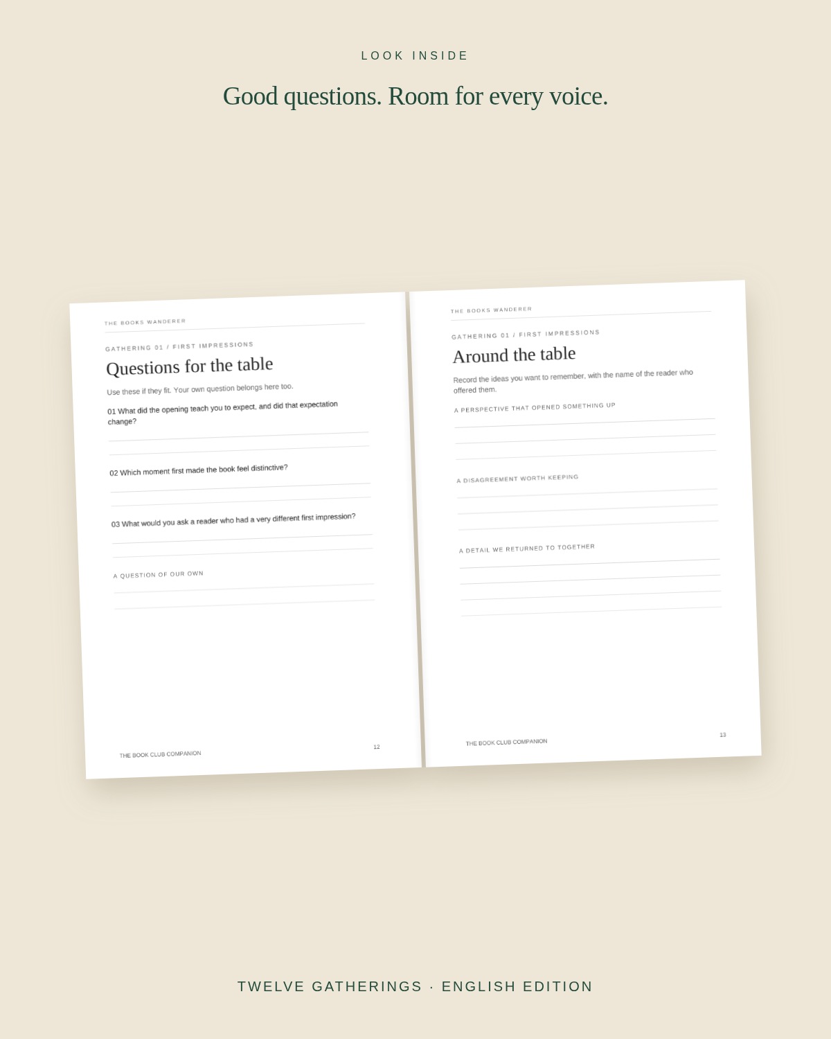 The Book Club Companion — An Undated Journal for Twelve Gatherings lifestyle photo 2