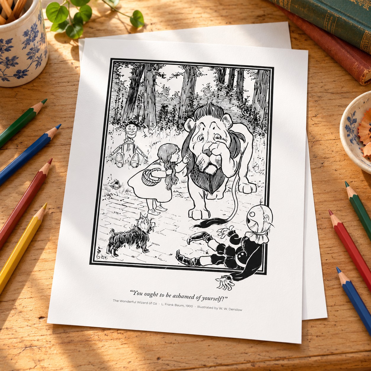Color the Classics — Literary Coloring Book (Printable PDF) lifestyle photo 1