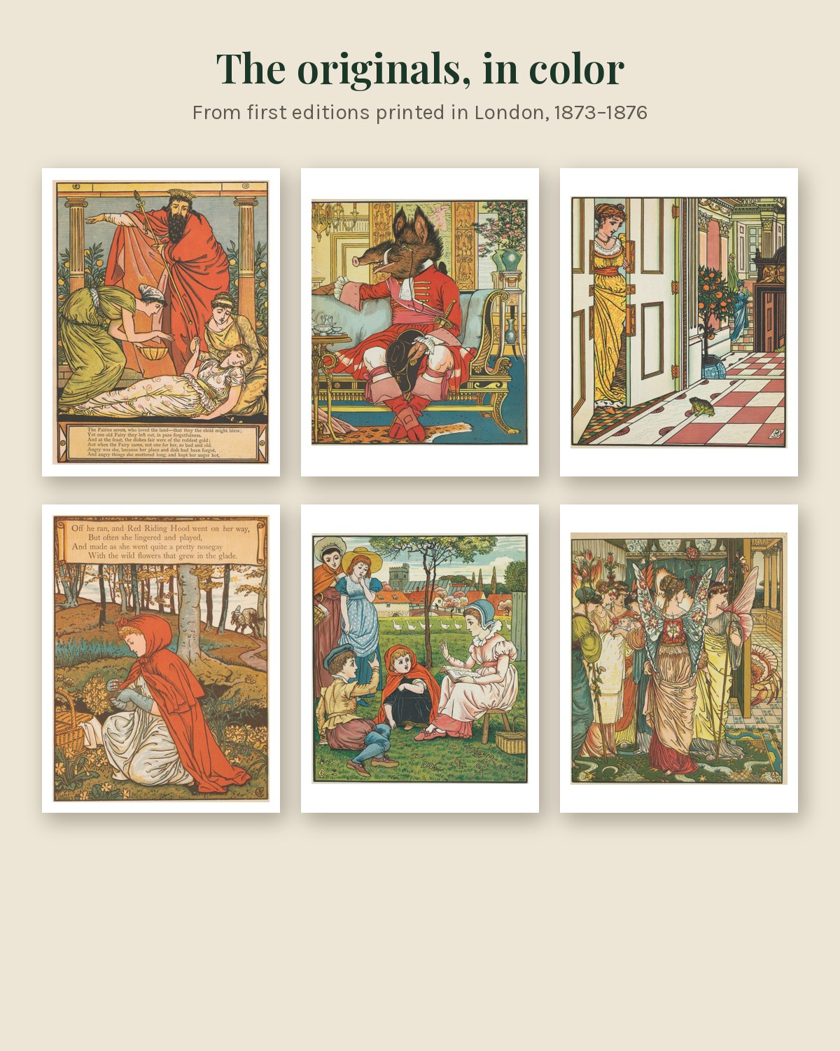 Color the Fairy Tales — Walter Crane Coloring Book (Printed Paperback) lifestyle photo 3