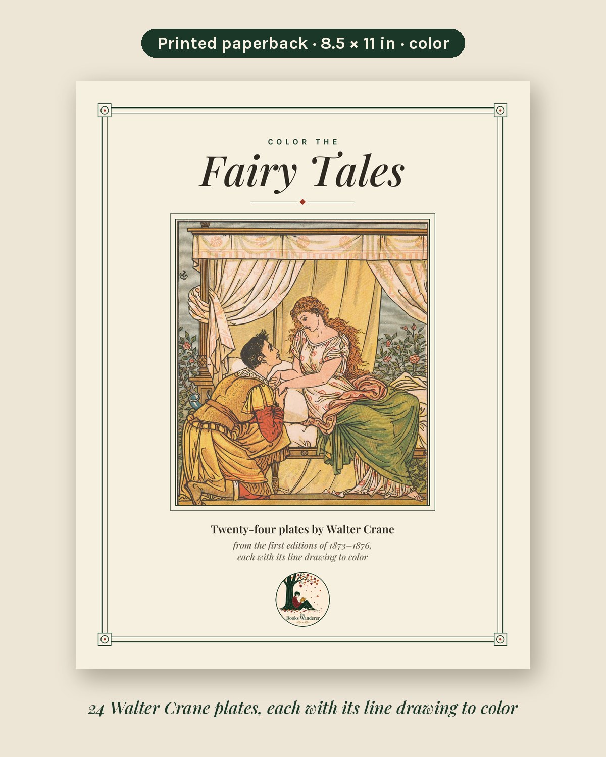 Color the Fairy Tales — Walter Crane Coloring Book (Printed Paperback)