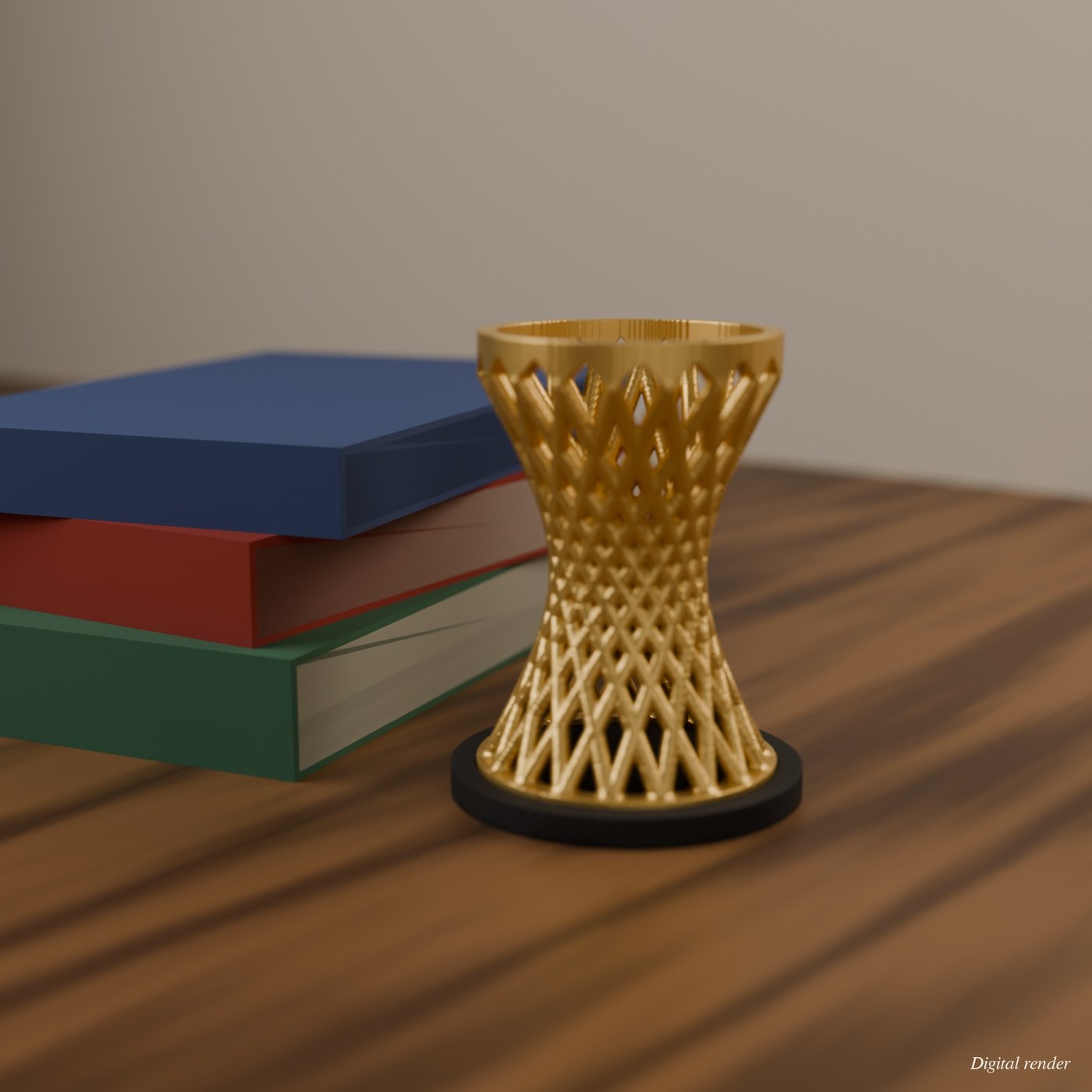 Hyperboloid Sculpture, 3D Printed Math Art with Its Equation Engraved Under the Base lifestyle photo 1
