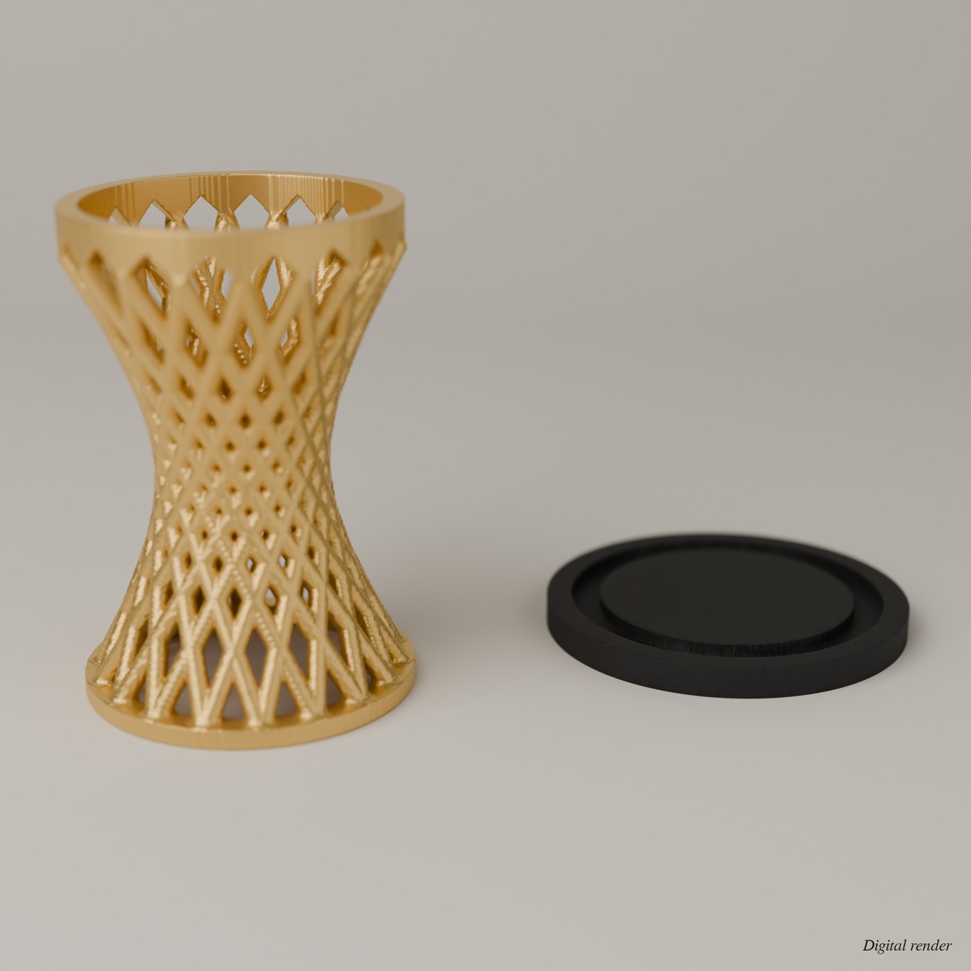Hyperboloid Sculpture, 3D Printed Math Art with Its Equation Engraved Under the Base lifestyle photo 3