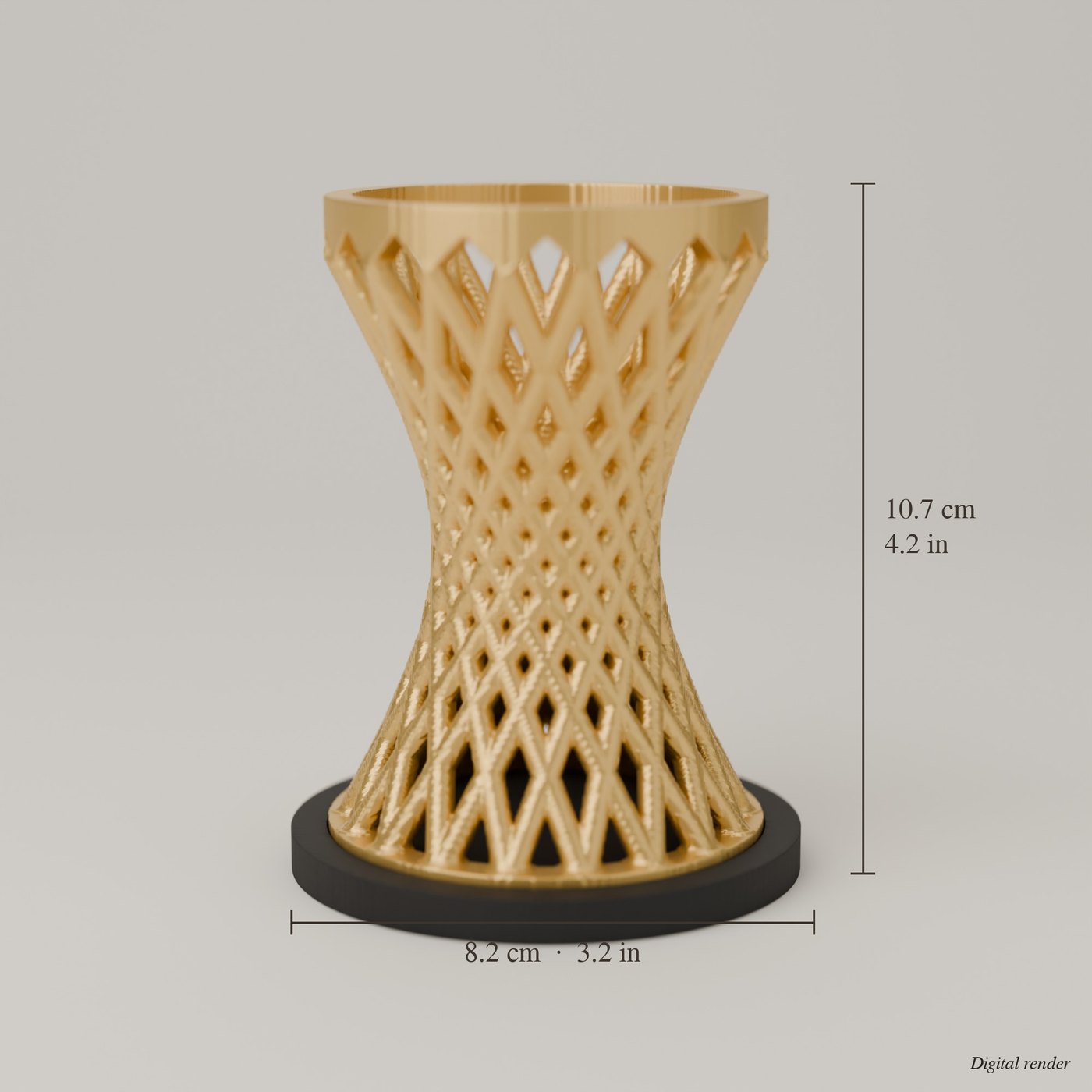 Hyperboloid Sculpture, 3D Printed Math Art with Its Equation Engraved Under the Base lifestyle photo 4