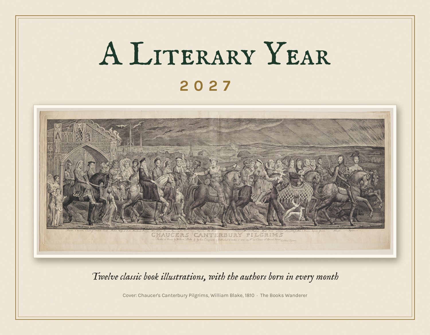 A Literary Year — Wall Calendar 2027 lifestyle photo 2