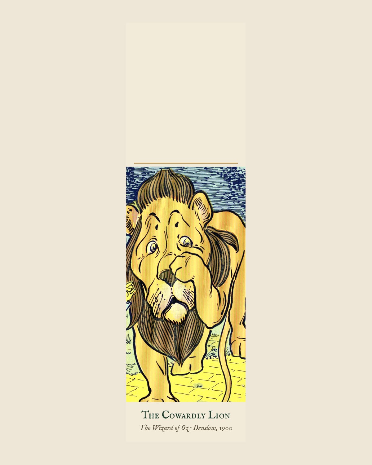 Cowardly Lion Metal Bookmark — The Wizard of Oz lifestyle photo 1