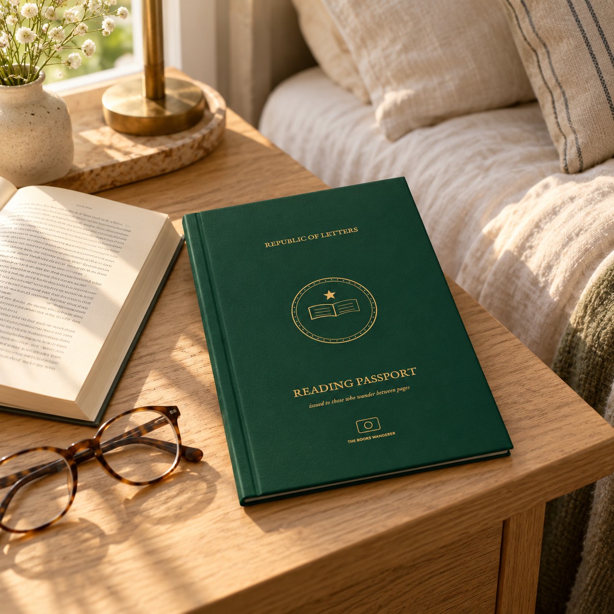 The Wanderer's Reading Passport — Hardcover Deluxe Edition lifestyle photo 1