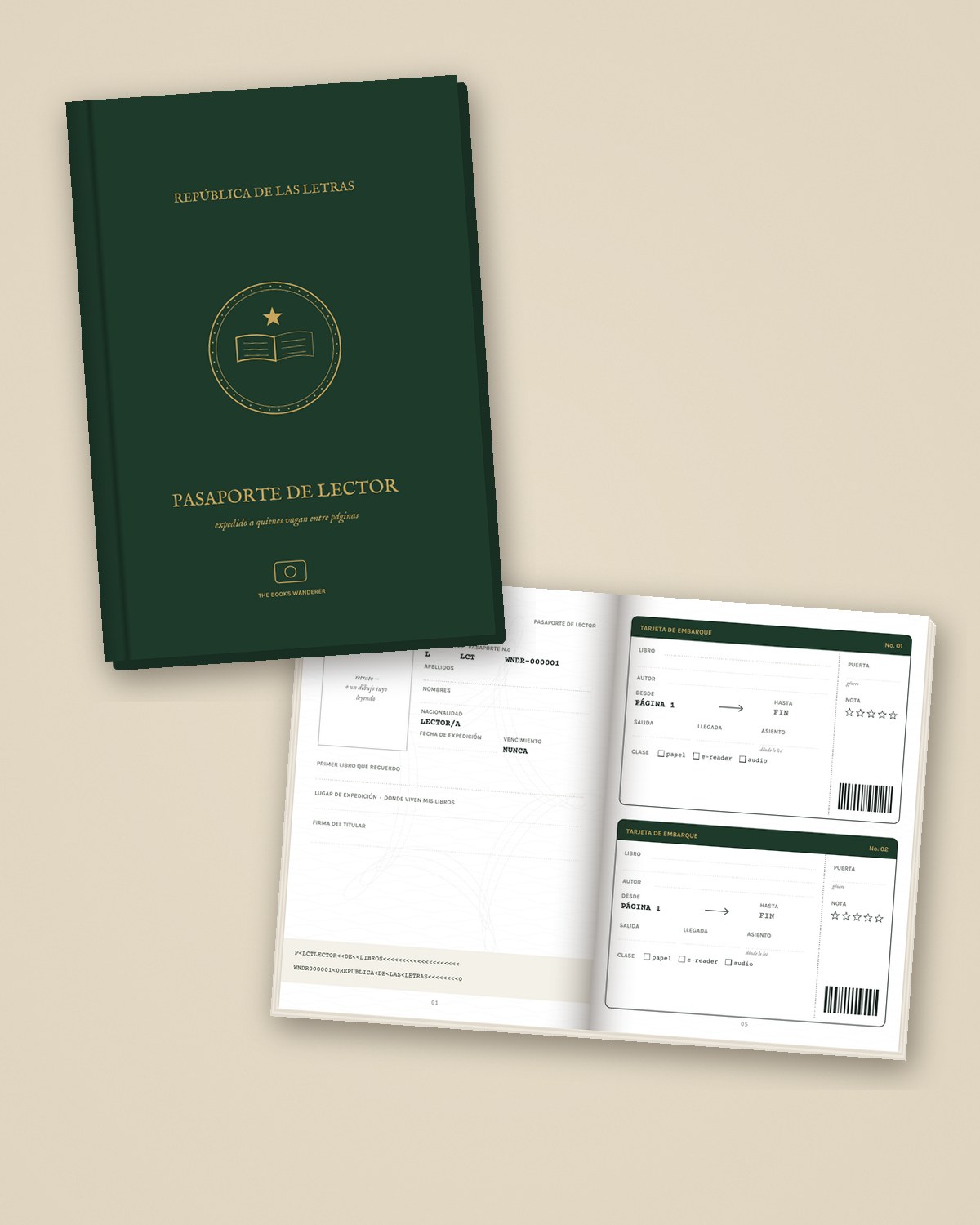 Pasaporte del lector — Edición de lujo en tapa dura