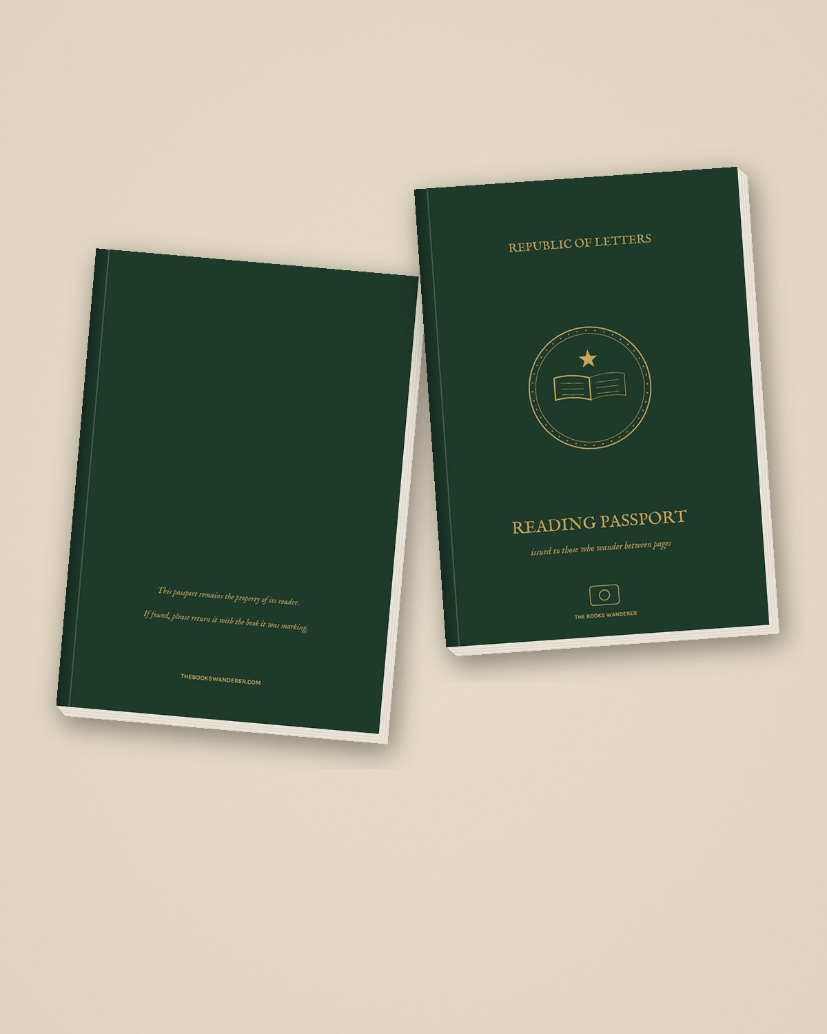The Wanderer's Reading Passport — Printed A5 Reading Journal lifestyle photo 2