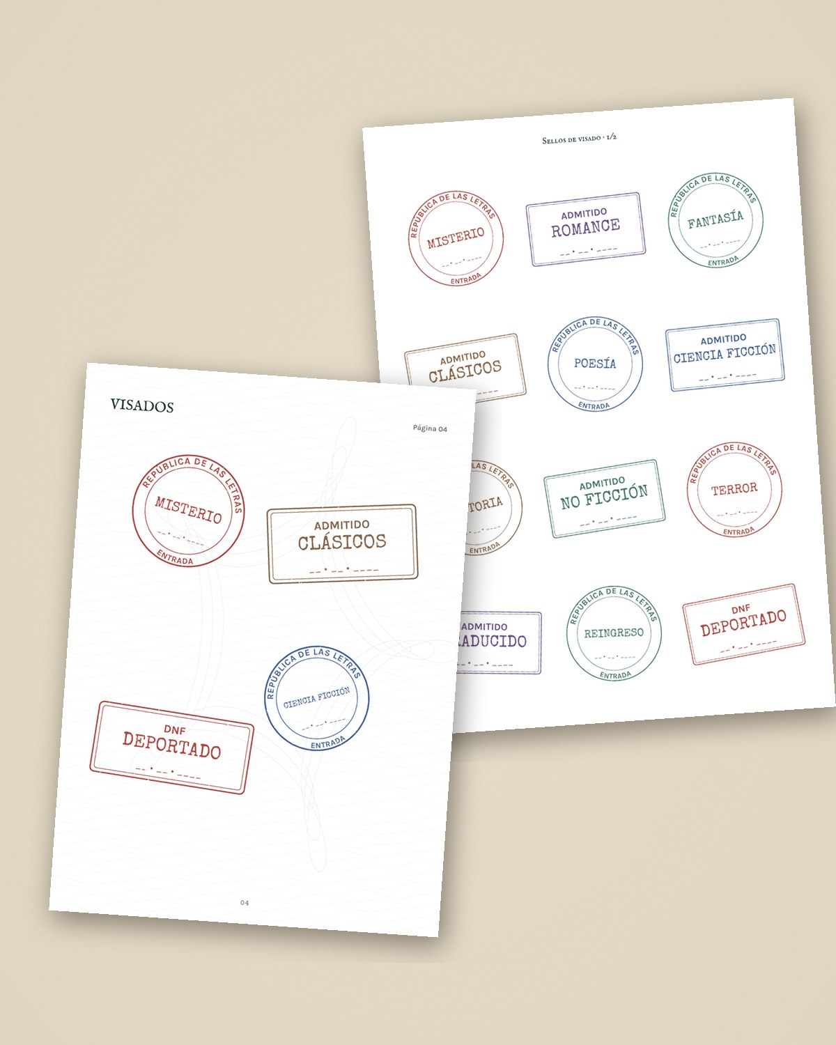 Pasaporte del lector — Diario de lectura imprimible, foto de ambiente 2