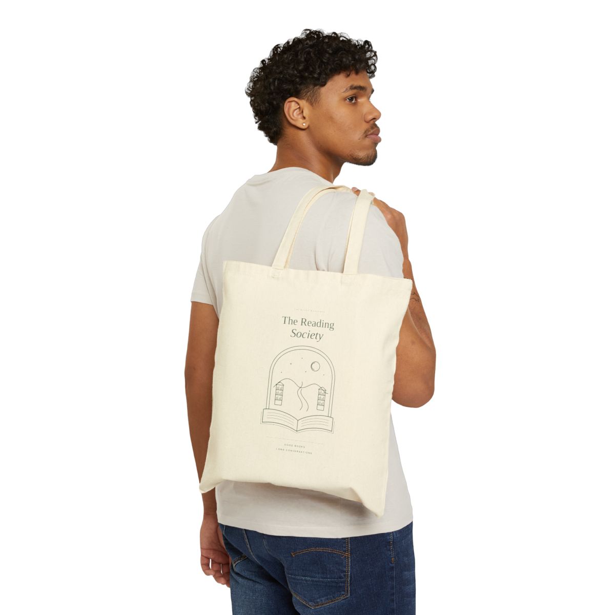 The Reading Society — Literary Canvas Tote lifestyle photo 2
