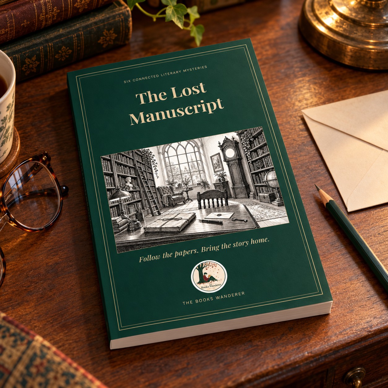 The Lost Manuscript — Six Literary Mysteries (English Paperback) lifestyle photo 1